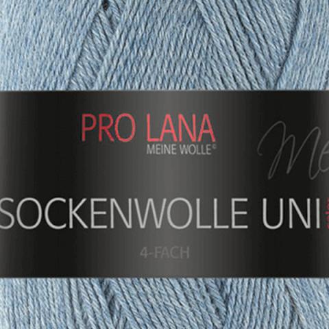 Pro Lana Sockenwolle Uni 4-fach 406 graublau